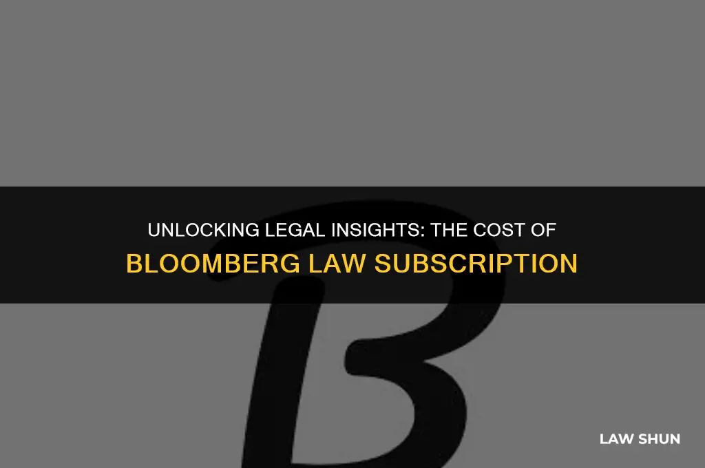 how much is bloomberg law subscription