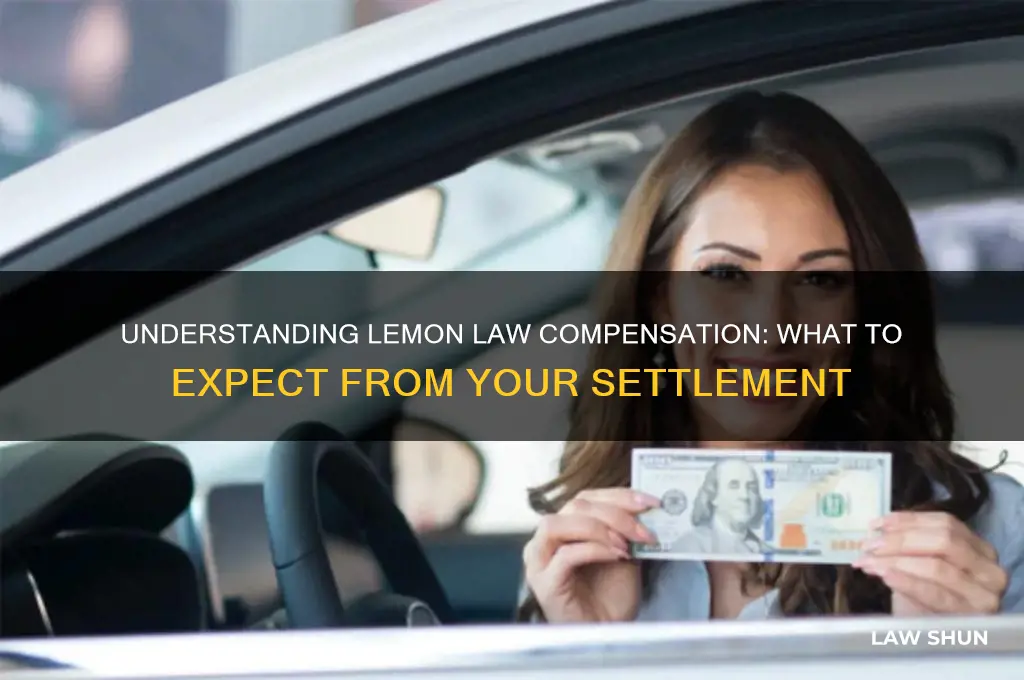how much is compensation from the lemon law settlement