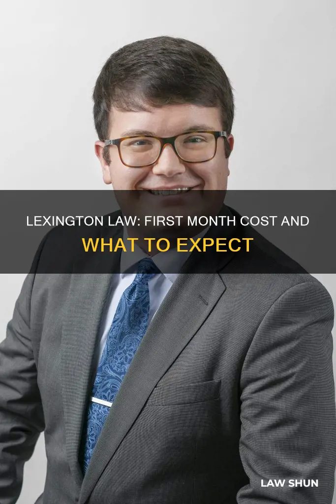 how much is lexington law first month