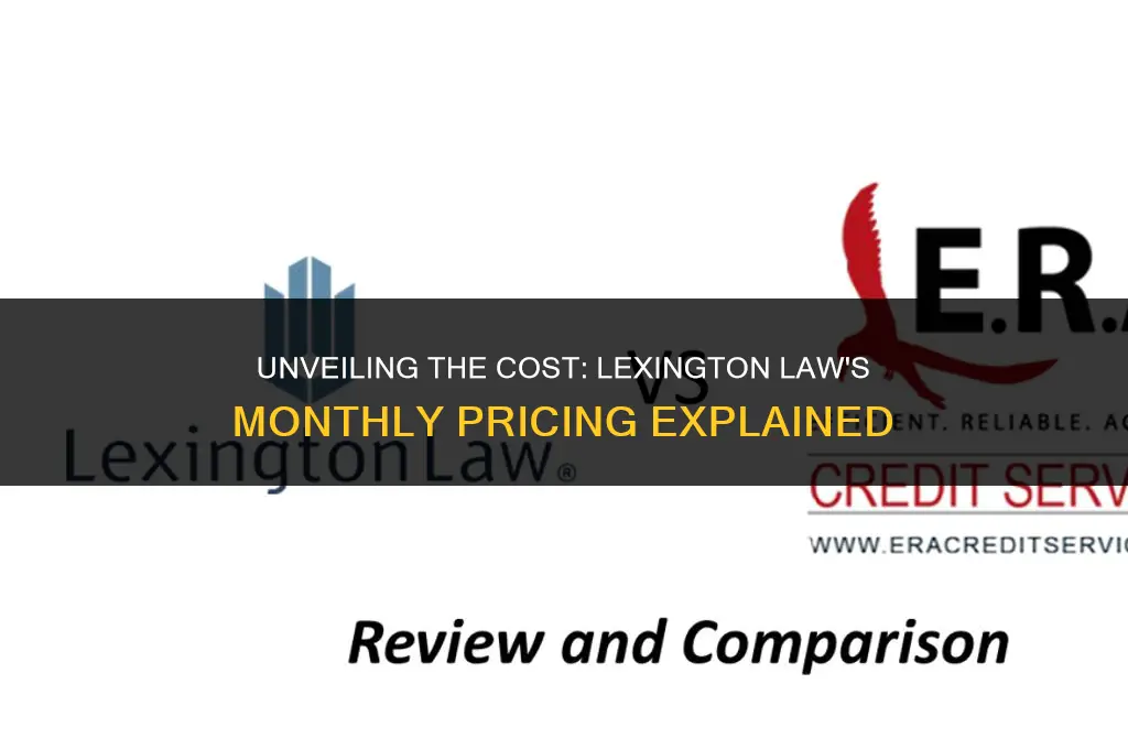 how much is lexington law monthly