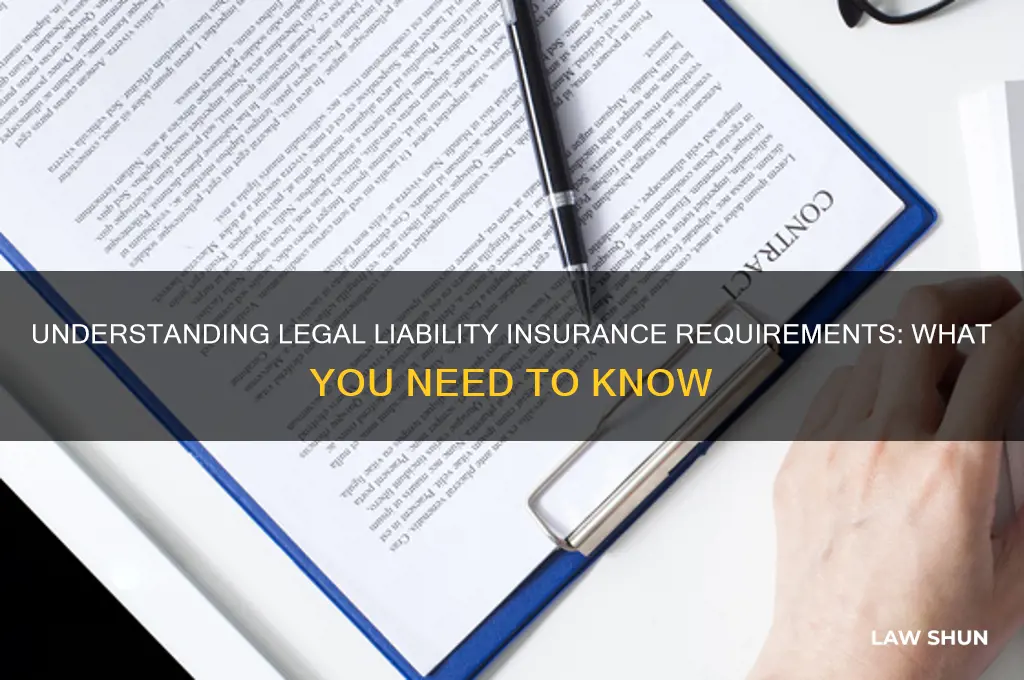 how much liability insurance do i need by law