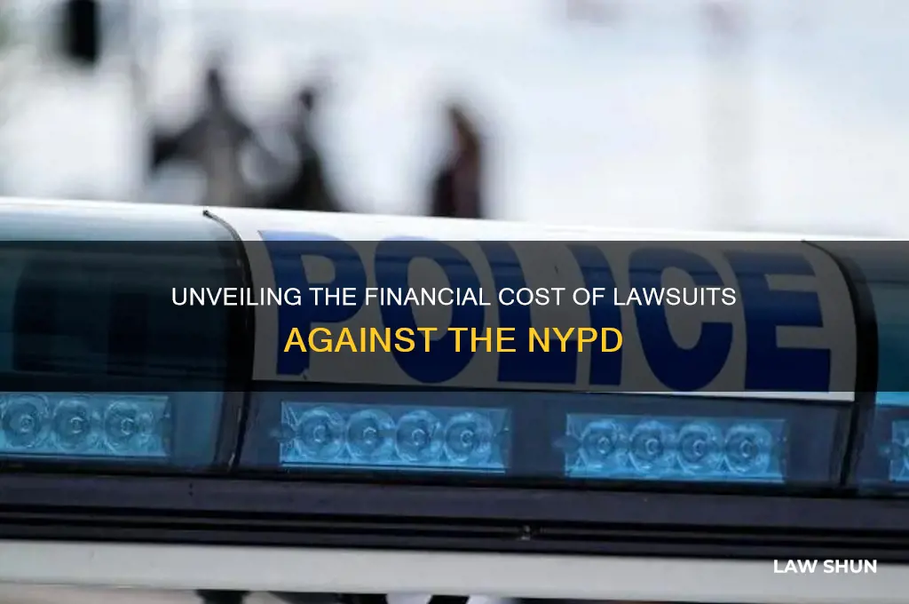 how much money goes into law suits agains the nypd