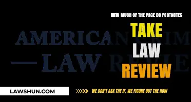 Footnotes in Law Reviews: Measuring Their Space on the Page