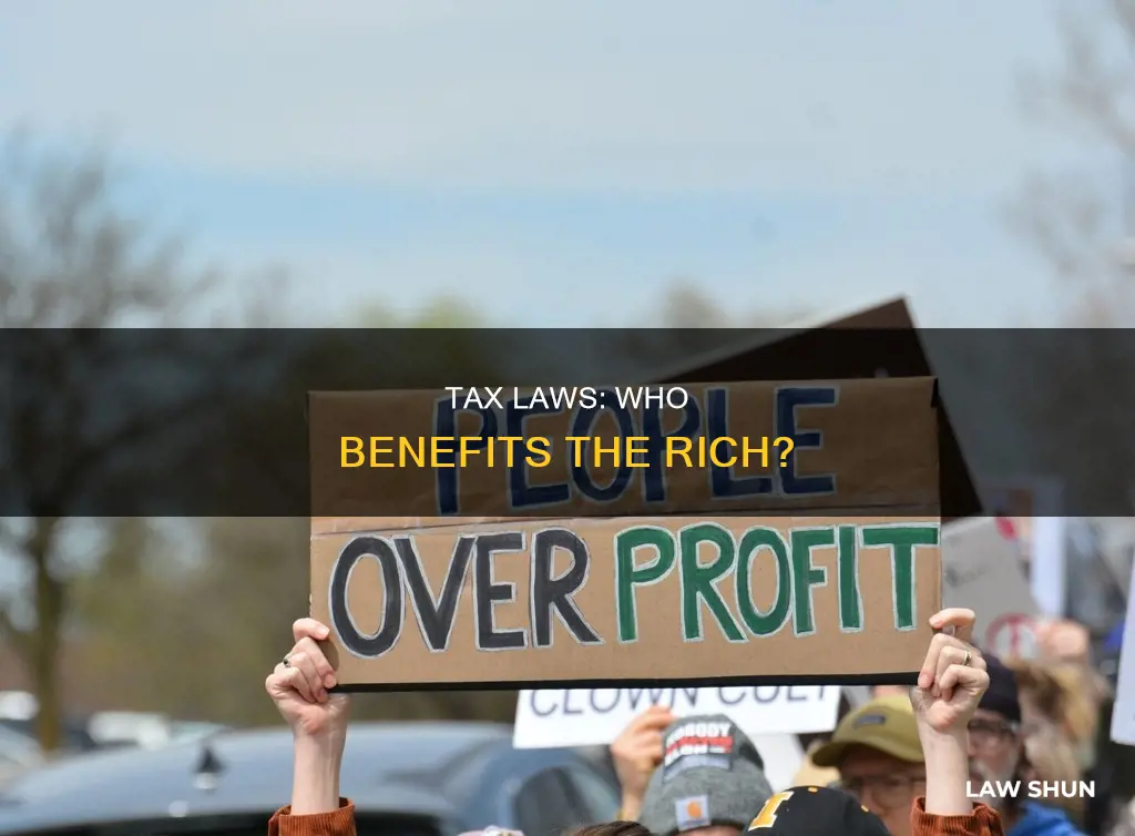 how much of the tax law went to the rich