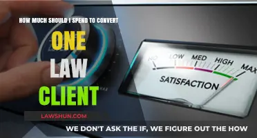 Calculating the Ideal Budget to Convert One Law Client Effectively