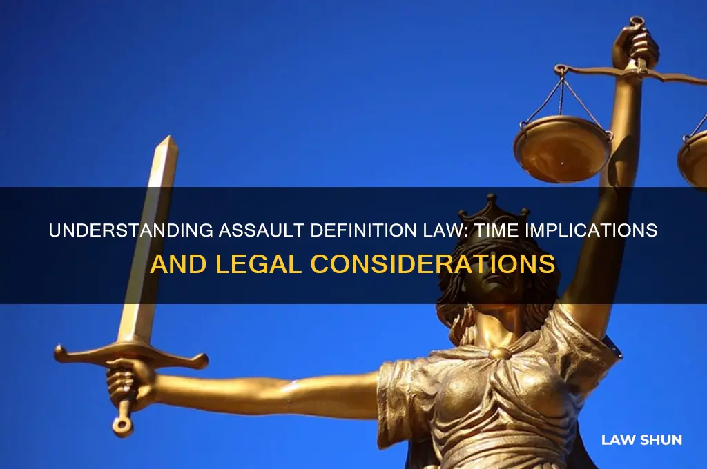 how much time does assault definition law