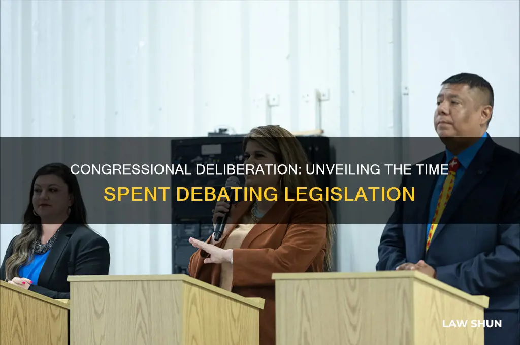 how much time does congress spend debating on a law