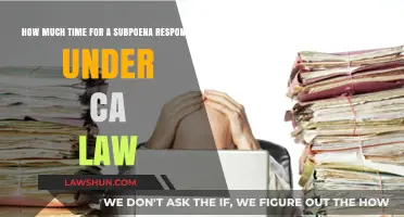 California Subpoena Response Time: Legal Deadlines and Compliance Requirements