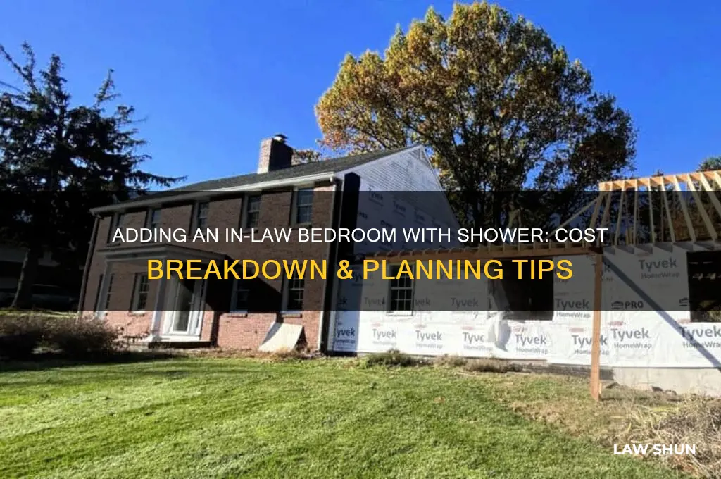 how much to add an in law bedroom with shower