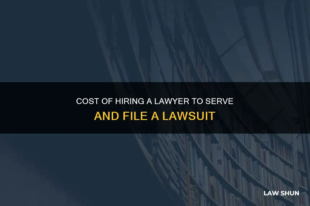 how much to hire lawyer to serve with law suit