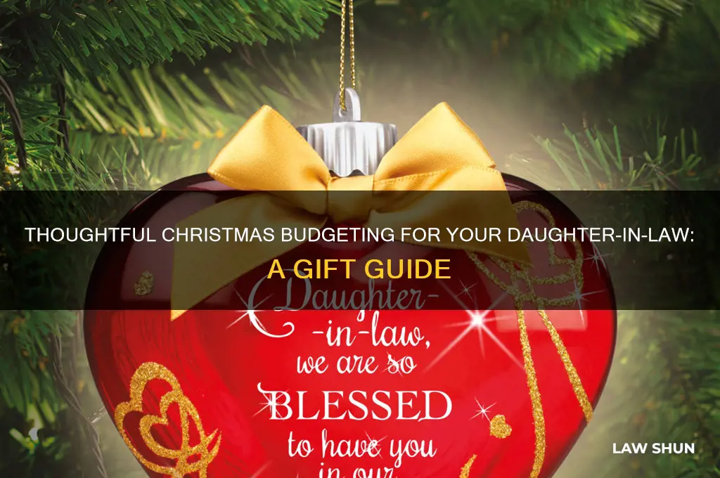 how much to spend on daughter in law for christmas