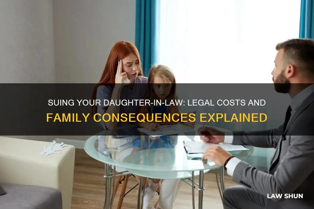 how much to sue my daughter in law