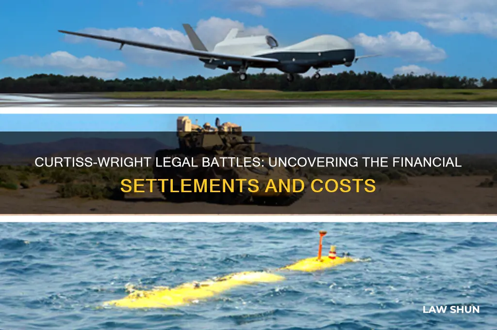 how much was paid in curtiss and wright law suits