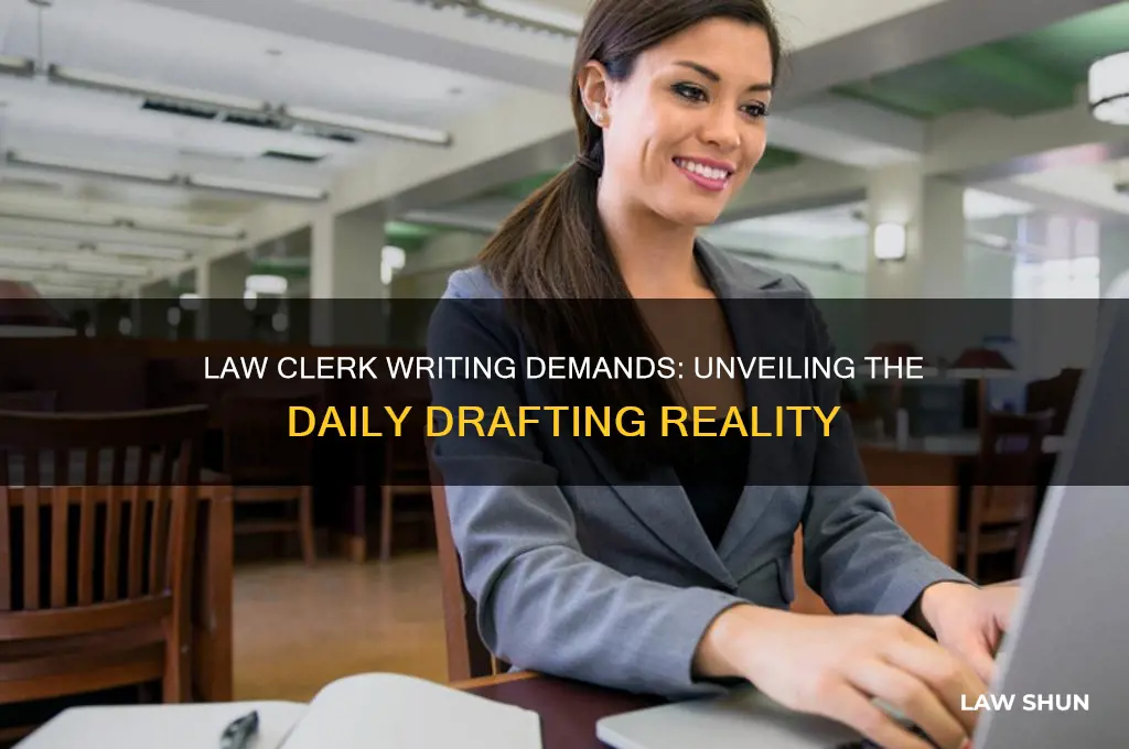 how much writing do you do as a law clerk