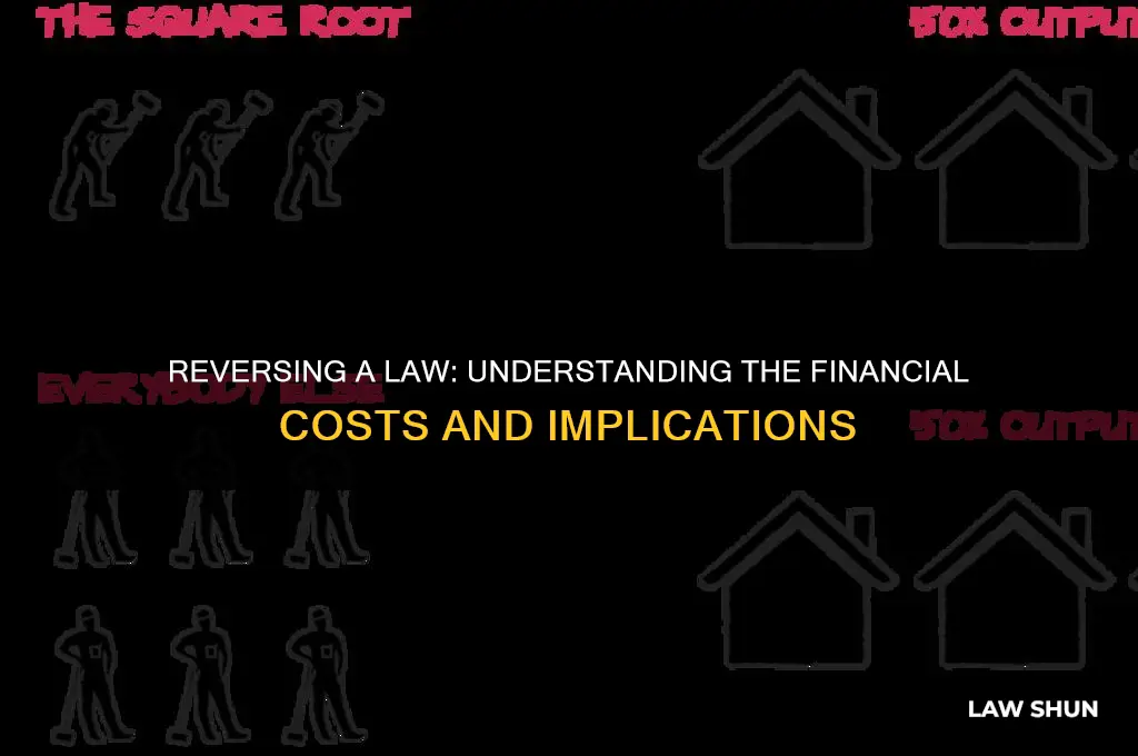 how muich money does is cost to rveerse a law