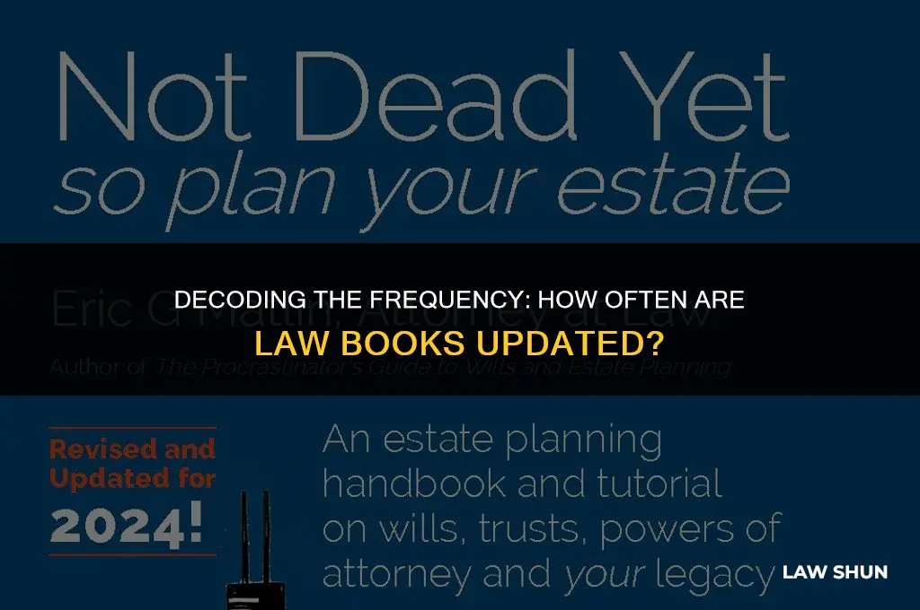 how offten are law books updated