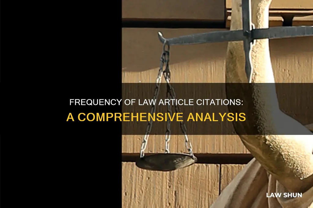 how often are law articles cited