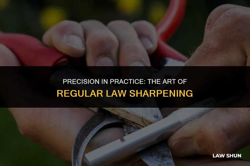 how often should you sharpen law