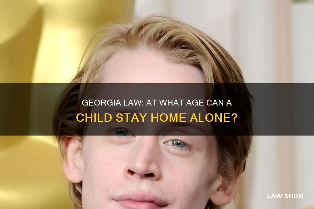 how old for child to stay alone in georgia law