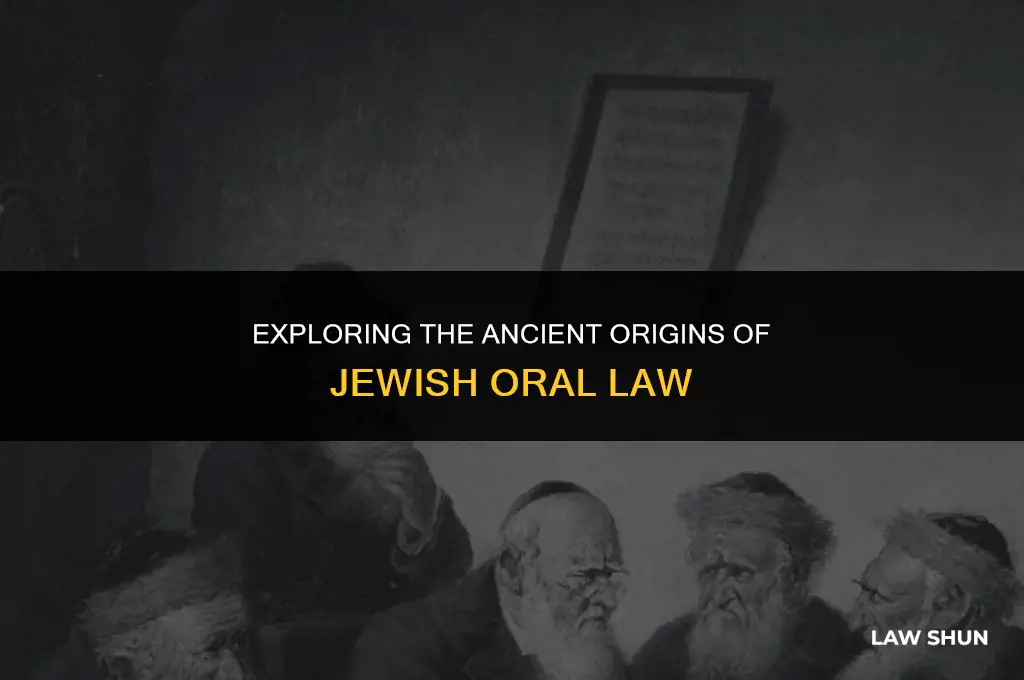 how old is jewish oral law