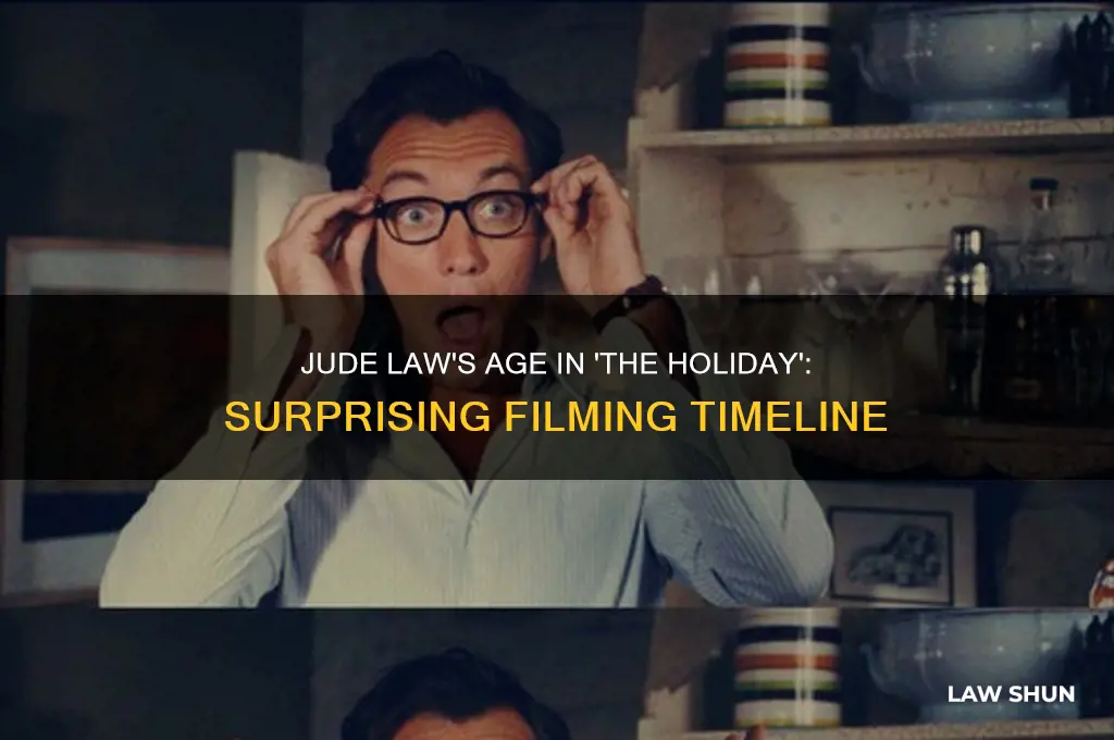 how old was jude law when he filmed the holiday