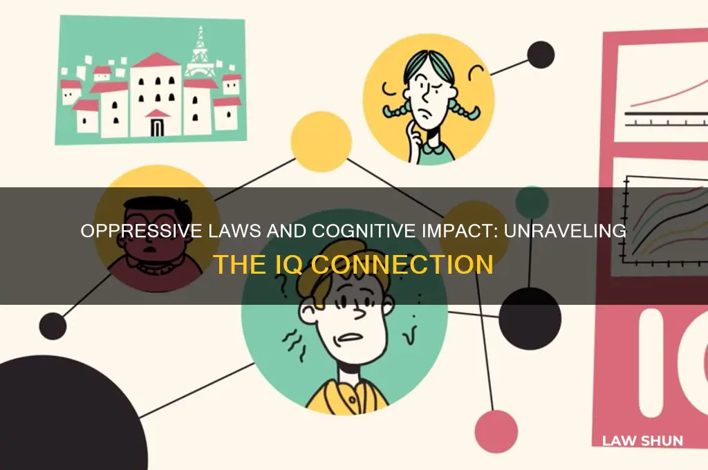 how opressive laws affect iq