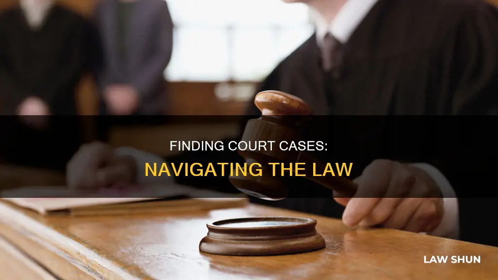 how ot find court cases by law