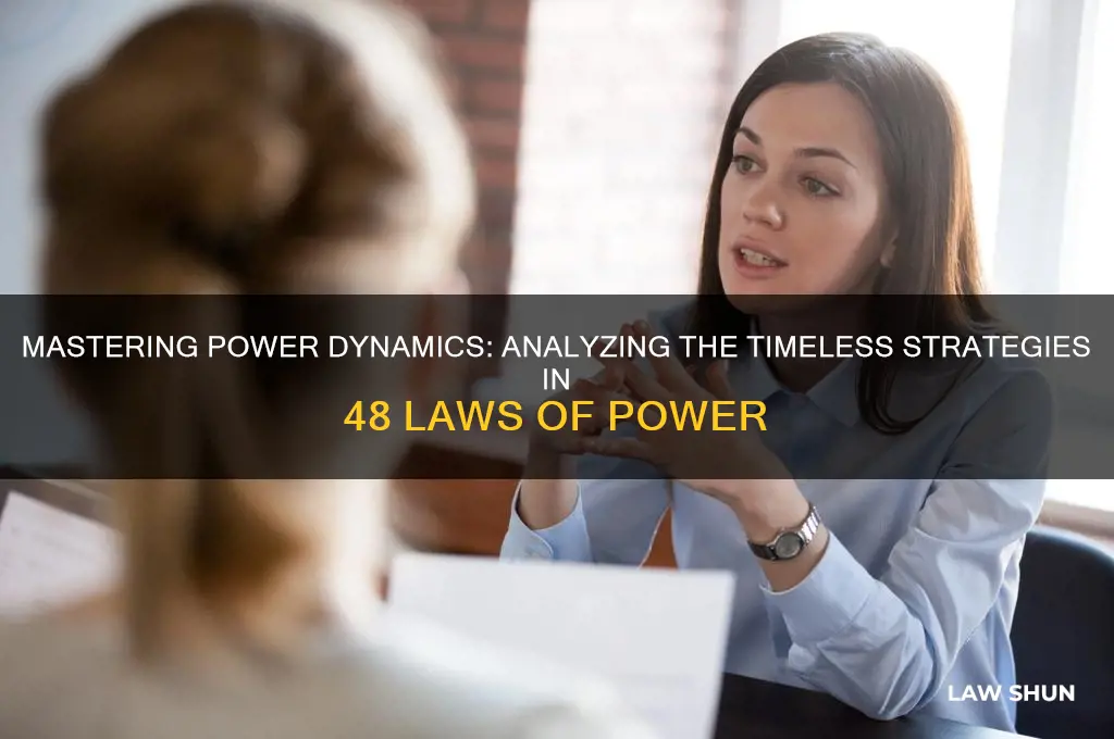 how pgs is the book 48 laws of power