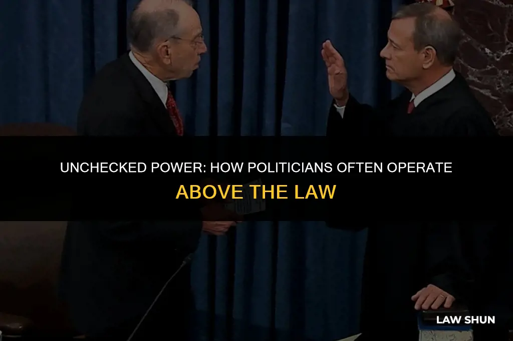 how politicians are above the law
