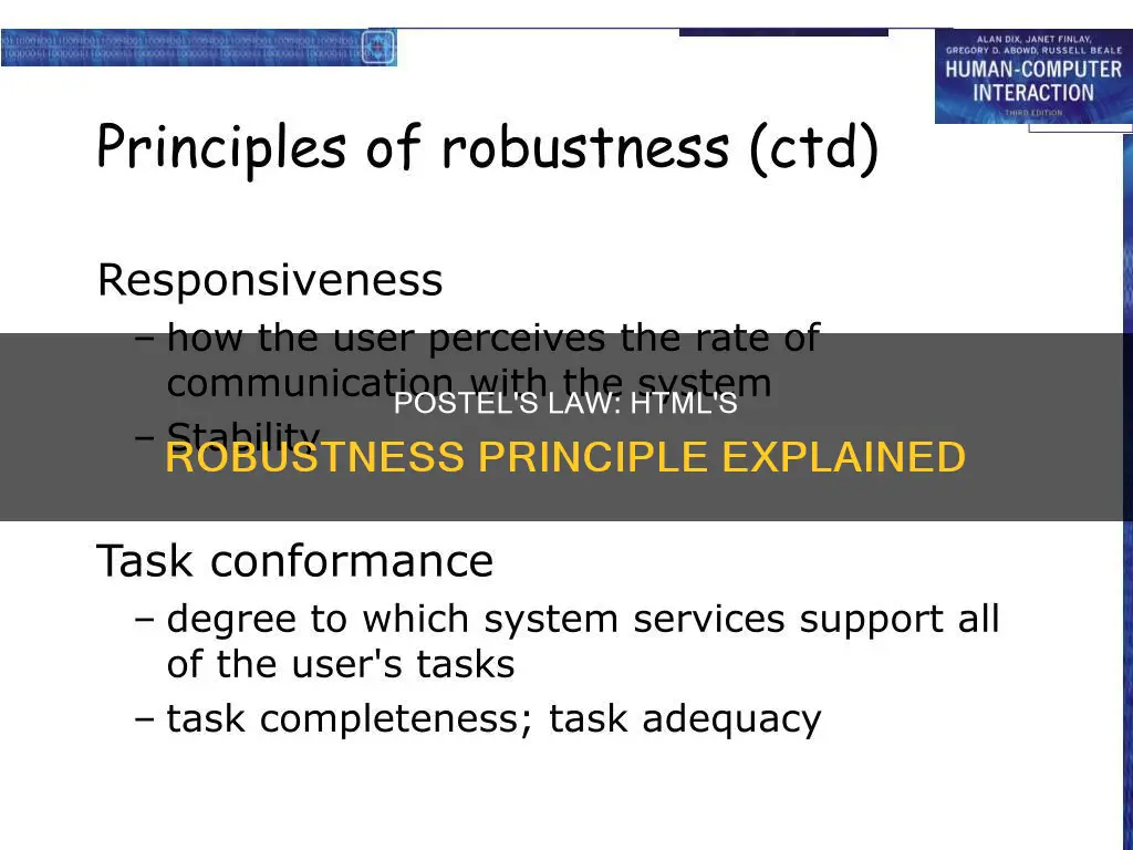 how postel law apply on html