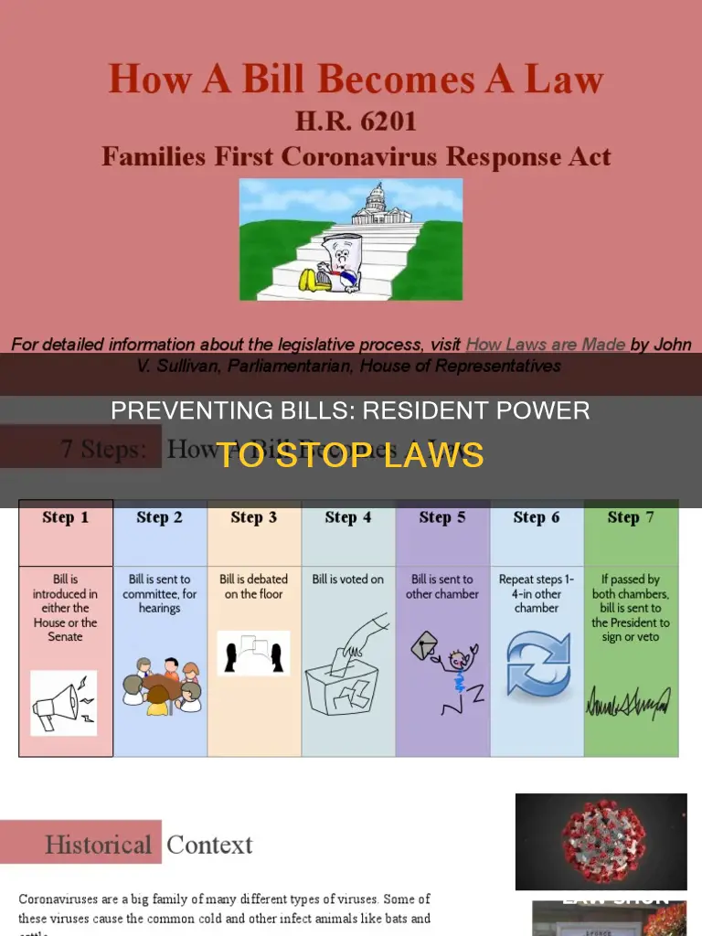 how residents can stop a bill from becoming a law
