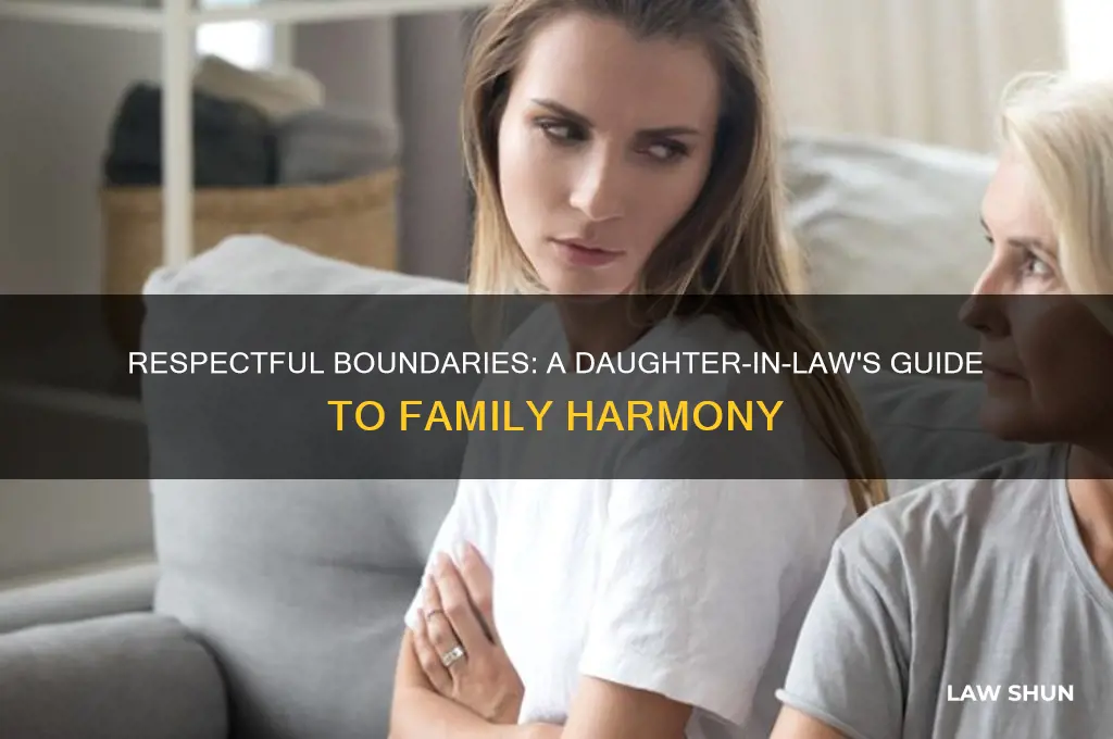 how should a daughter in law behave