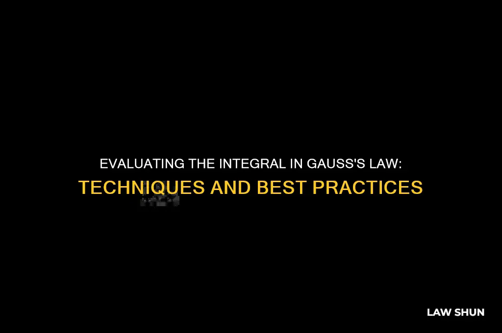 how should the integral in gauss