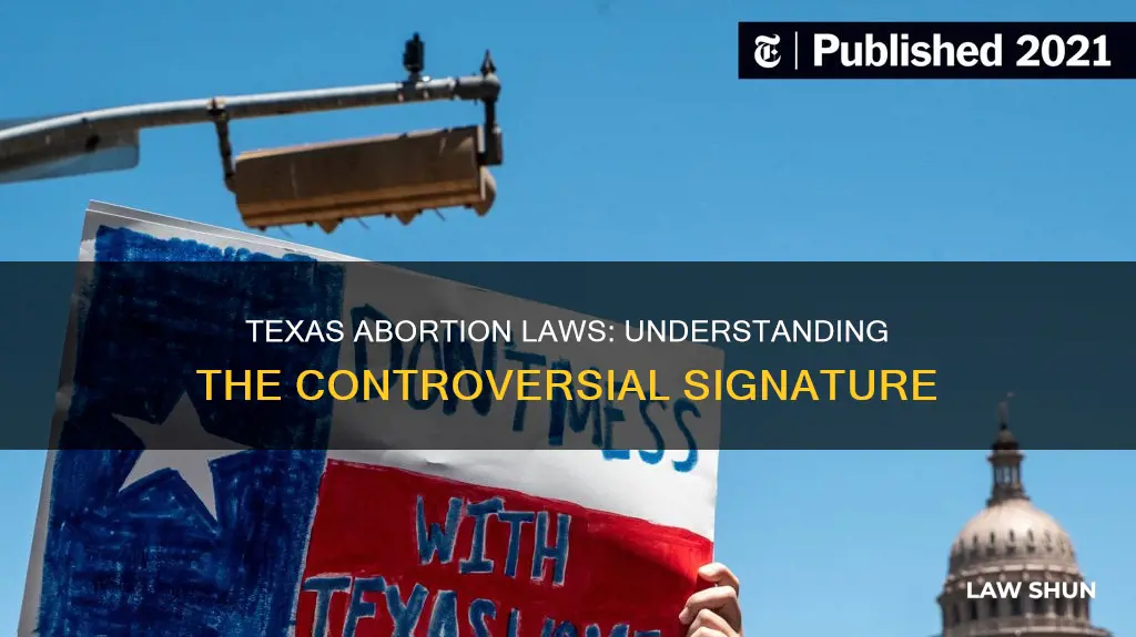 how signed the texas abortion laws