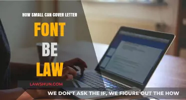 Font Size Legalities: Cover Letter Conundrum