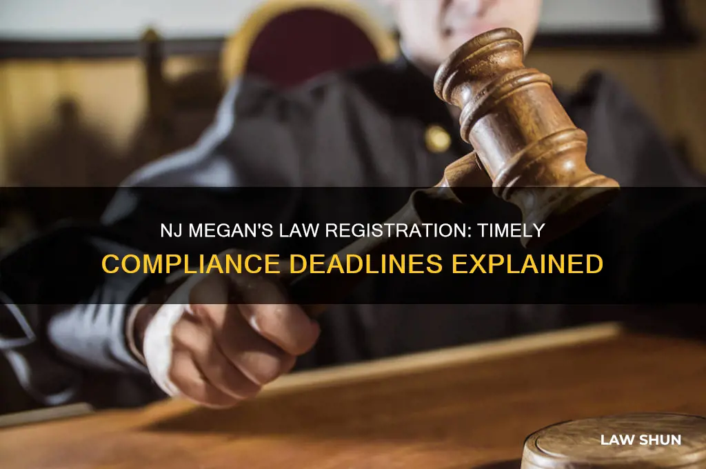 how soon must i register for megan