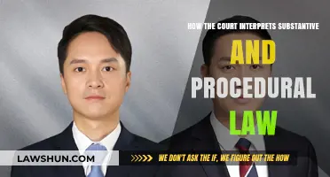 Understanding Judicial Interpretation: Substantive vs. Procedural Law in Court