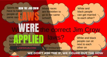 The Application of Jim Crow Laws: A Historical Analysis