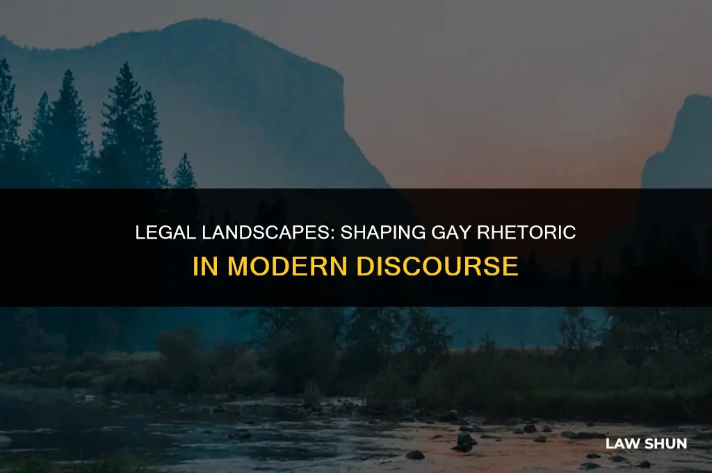 how the law influences gay rhetoric