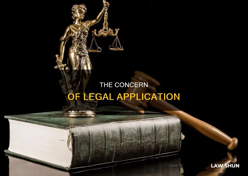 how the law is applied is the concern of