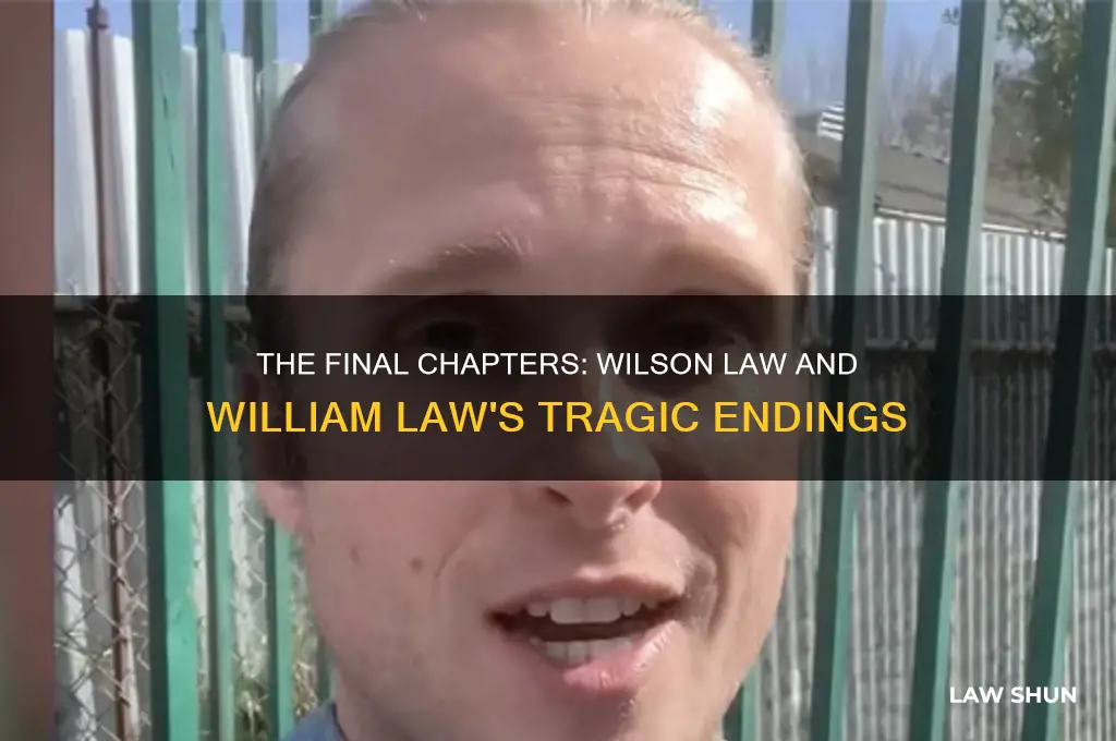 how the lives of wilson law and william law ended