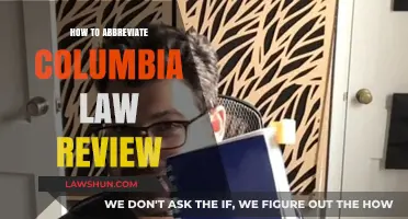 Mastering Abbreviations: Columbia Law Review Shortened Efficiently