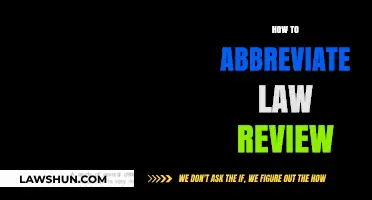 Mastering Law Review Abbreviations: A Concise Guide for Legal Writers