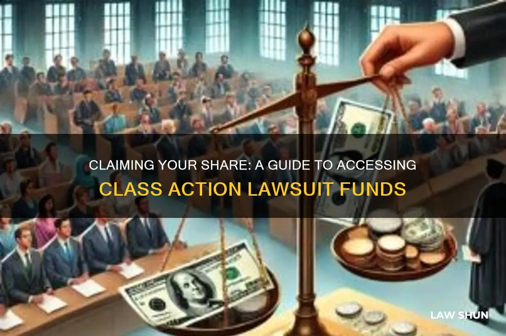 how to access money from a class action law suit