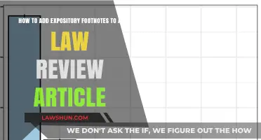 Mastering Expository Footnotes: Enhancing Legal Scholarship in Law Review Articles