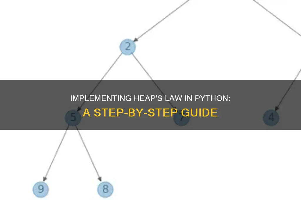 how to add heaps law to my python code