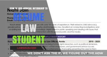 Enhance Your Law Student Resume with a Judicial Internship