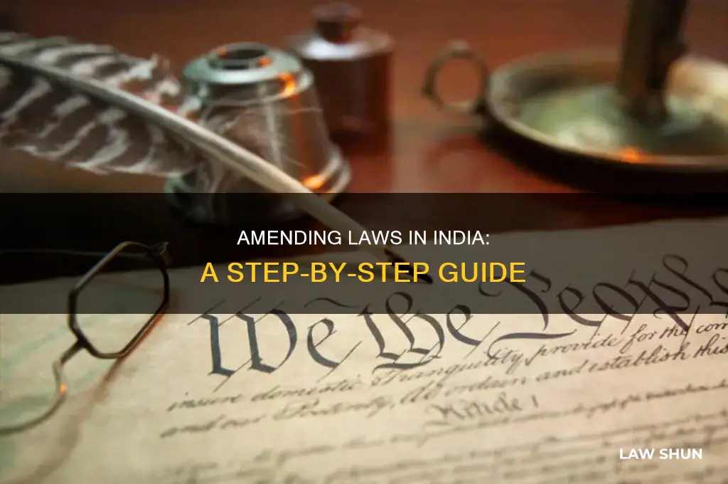 how to amend a law in india