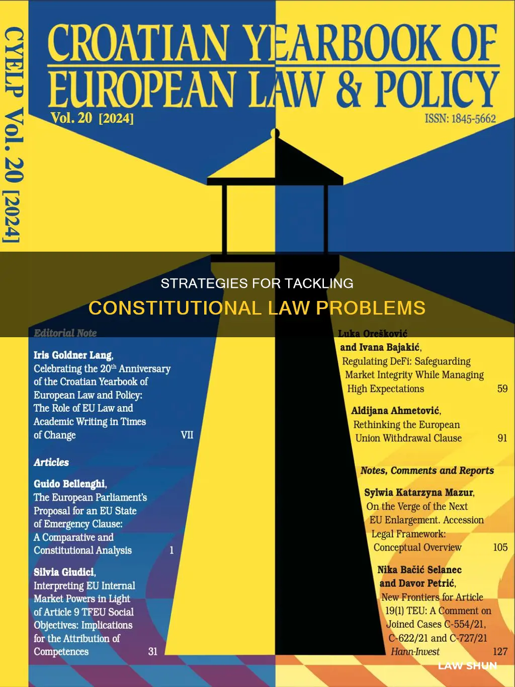 how to analyze a constitutional law problem