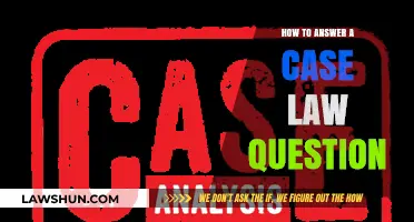 Strategies for Answering Case Law Questions